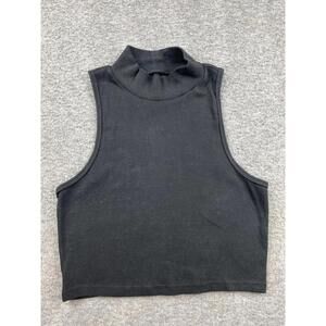 Aéropostale Black Mock Neck Crop Top Size Medium